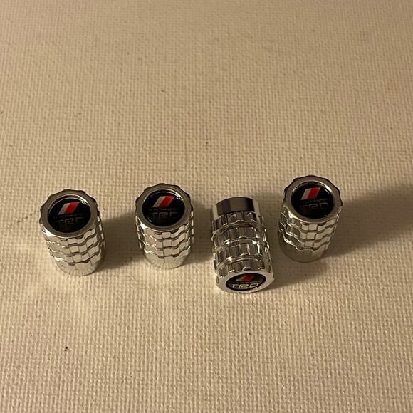 Toyota TRD valve Stem caps in Silver set of 4 NWT - Picture 2 of 5